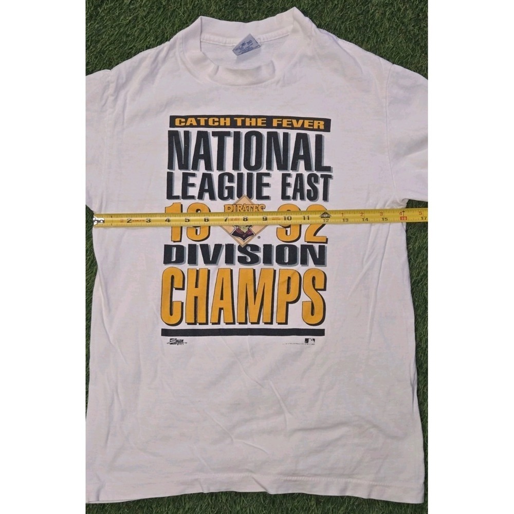 Vintage 1992 Pittsburgh Pirates Salem Sportswear Shirt NL East Champs 90s S/XS - Picture 4 of 5